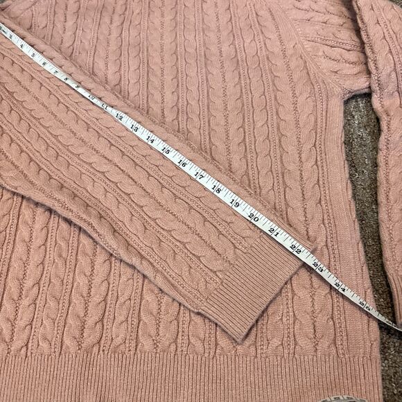 NWT TRUTH by Republic Textured Crewneck Peach Sweater Medium $88 New - Picture 2 of 8